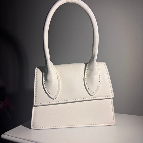 AKIRA Handbags - Akira Pythonia Mini Bag / White Handbag / Minimalist / Tiny Bag